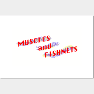 Muscles and Fishnets Posters and Art